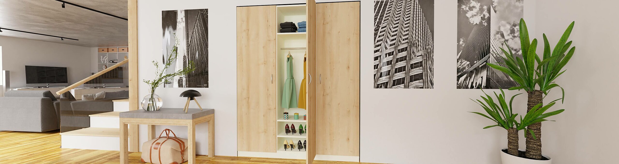 Einbauschrank Schiebetüren Schreinerqualität
