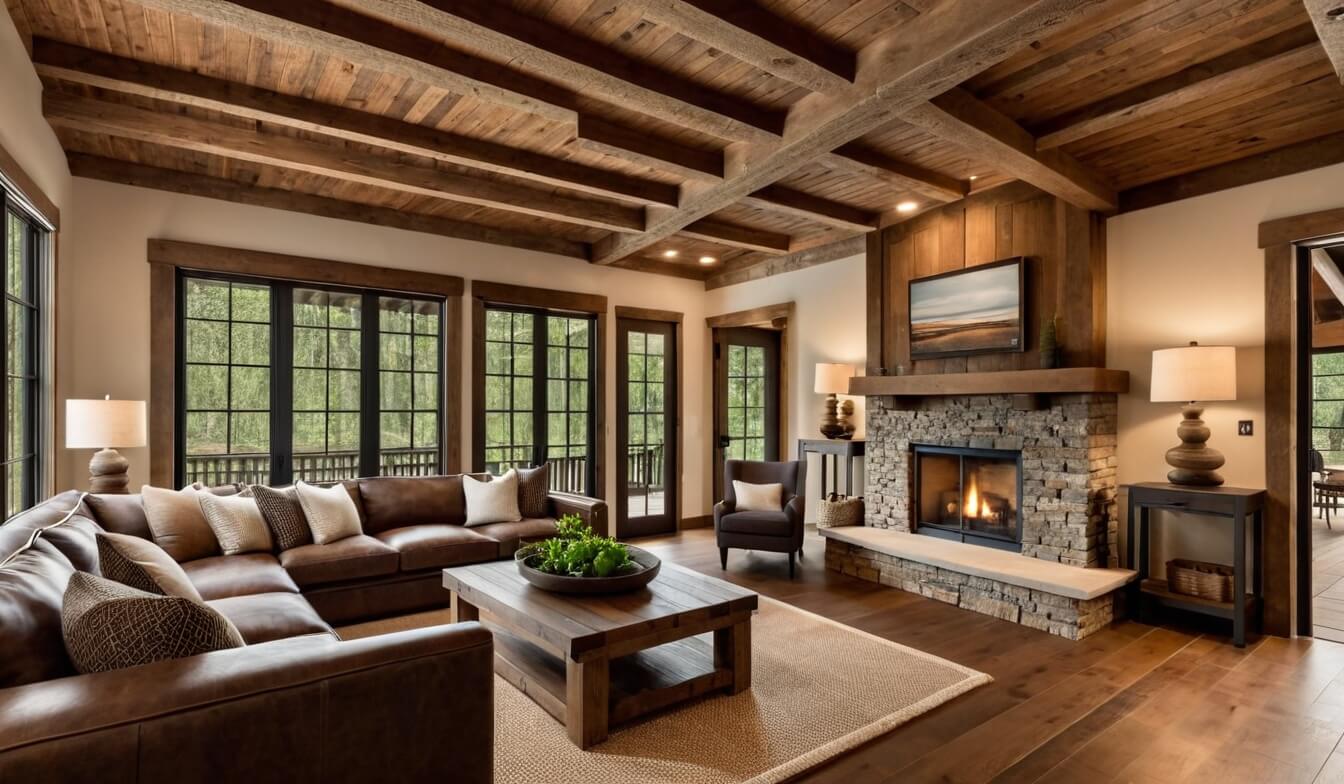 Wohnstube im Landhausstil mit gemütlicher Atmosphäre