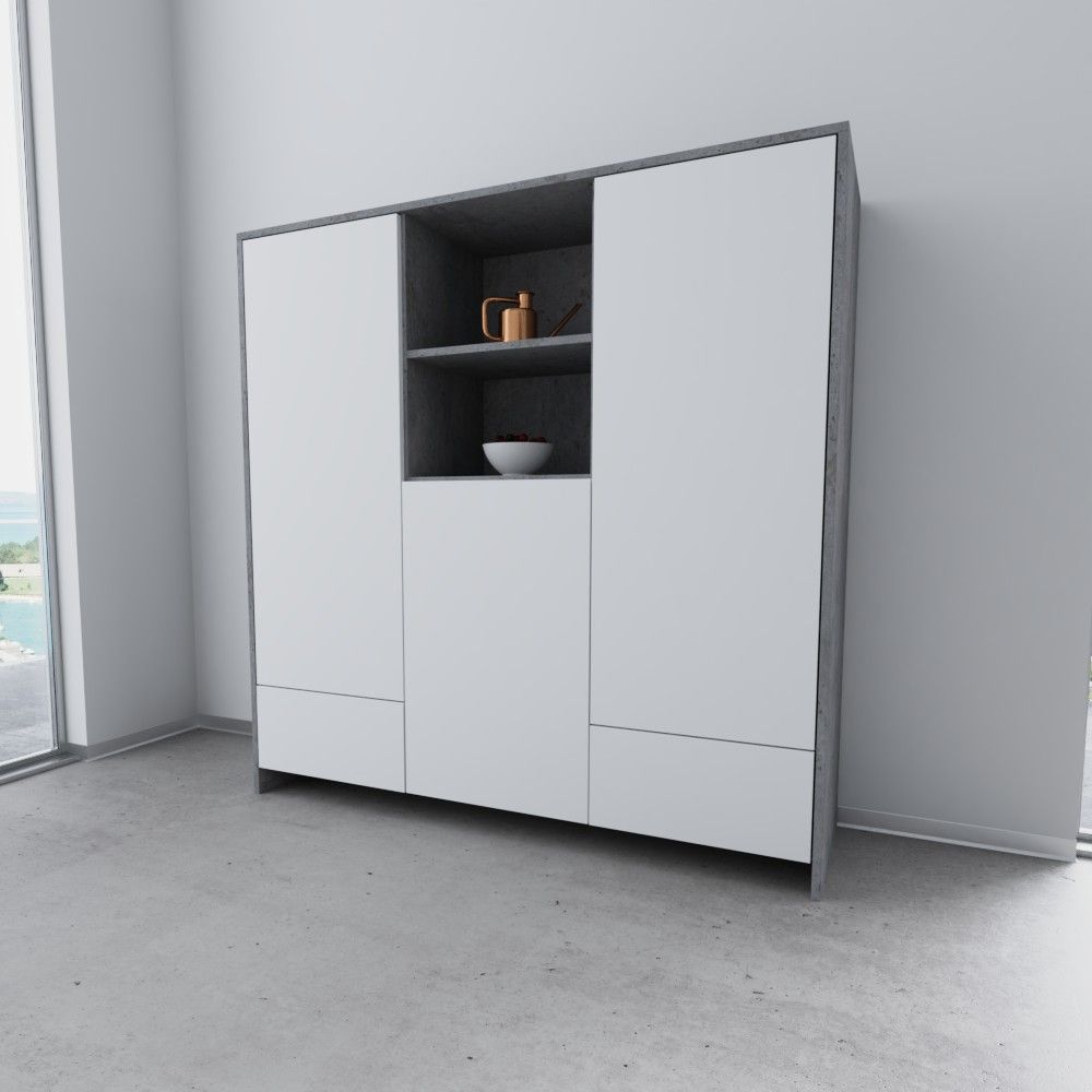 Highboard Beton hell "Romeo"